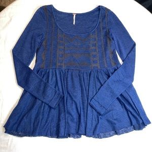 ✨8xHOST PICK✨Free People Long Sleeve Skirted Top